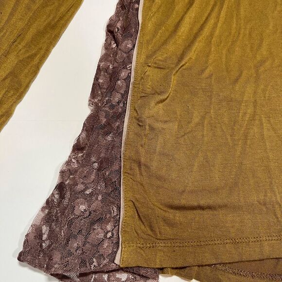 Logo Long Sleeve Tunic Shirt with Lace Insets - Picture 10 of 15